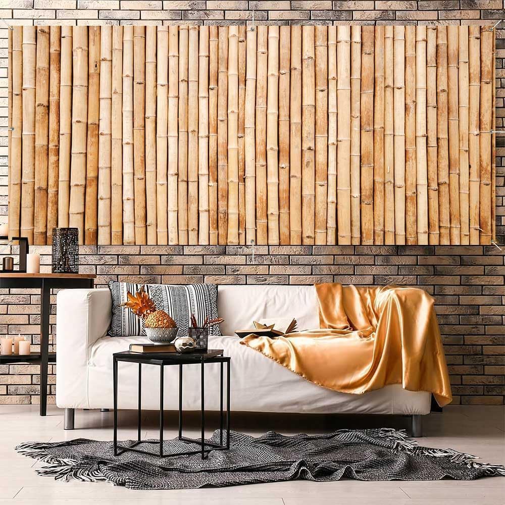 Hawaiian Beach Reed Garage Door Cover Aloha Luau Party Hawaiian Photo Backdrops Background Tropical Bar Decorations Vinyl Fabric Summer Party Banner Garage Door Decor 16X7FT