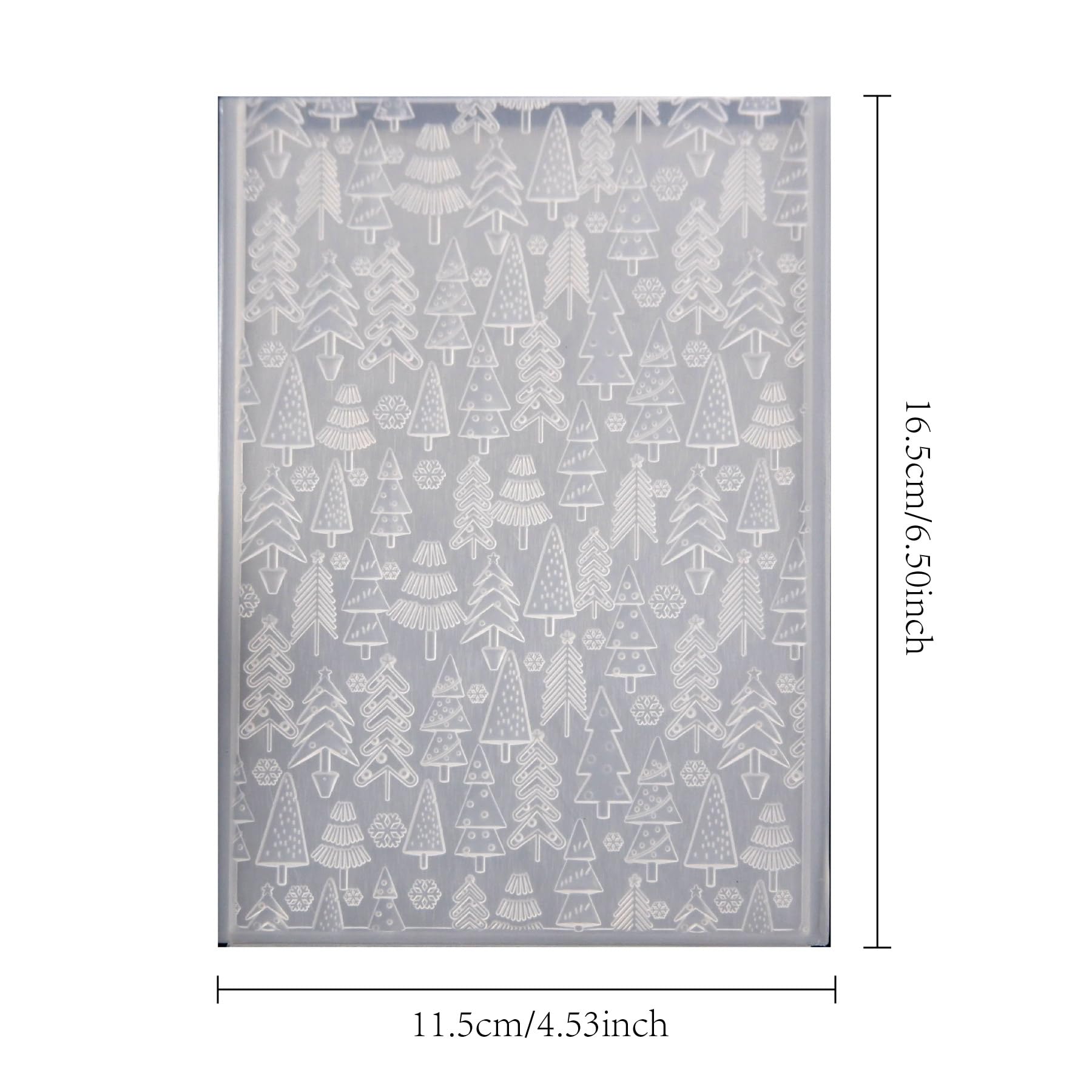 Carpetas De Plástico Copos De Nieve Navidad 10.4 X 14.7 Cm