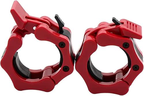 Clout Fitness Barbell Clamps Collars for 2 Inch Olympic Size