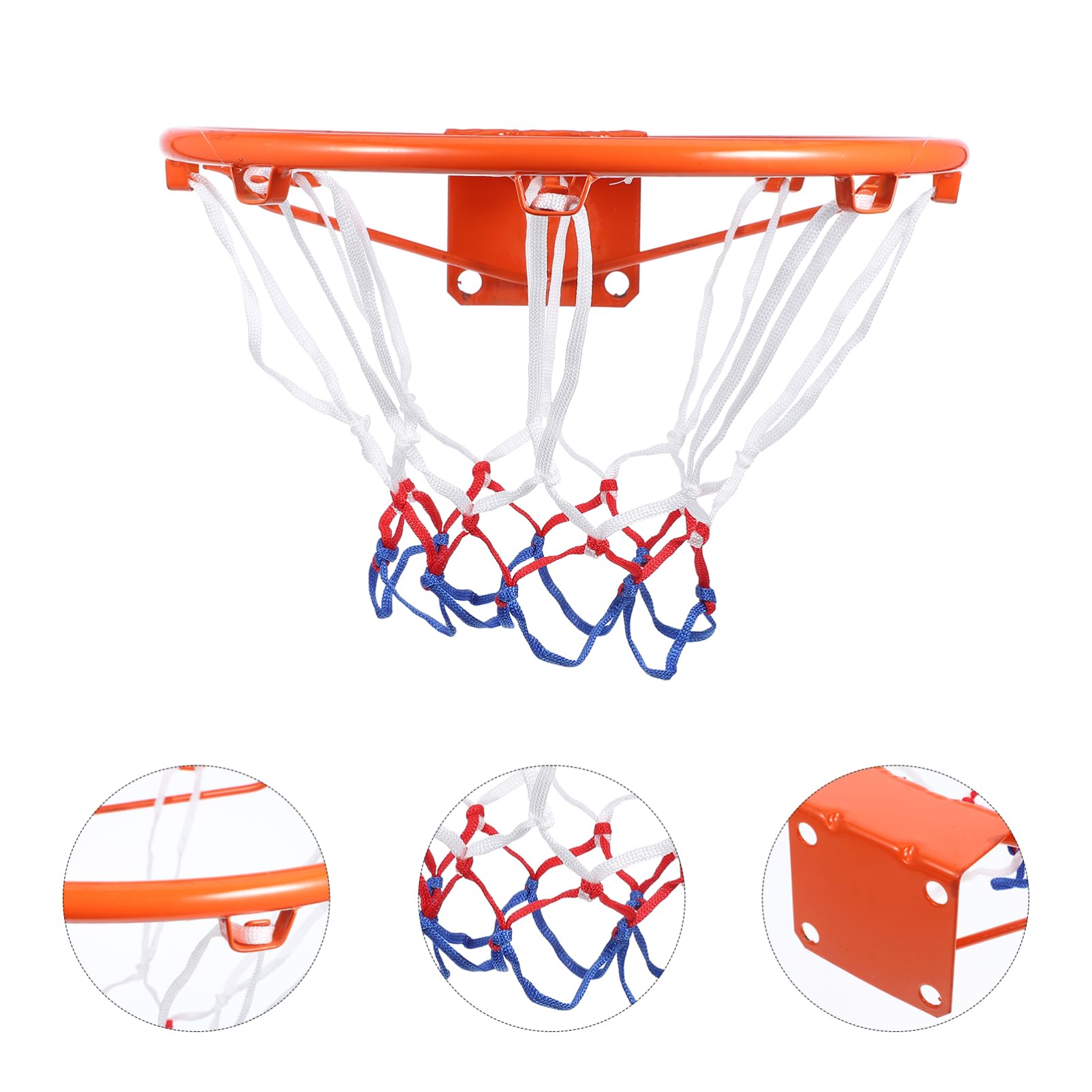 ifundom Leichter Basketballkorb aus Eisen zum Aufhängen Verstärkter Basketballrahmen für Jungenzimmer Indoor Kleiner Basketballkorb als Geschenk für Jungen