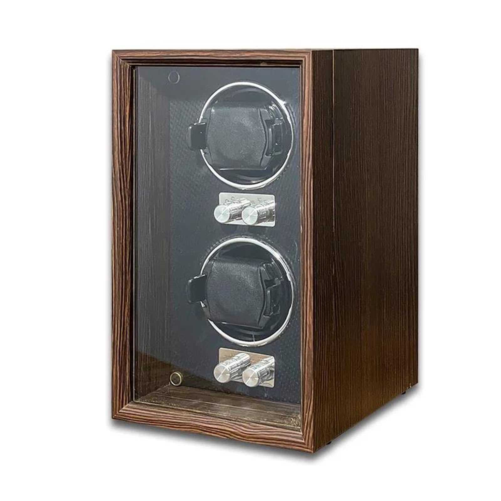 Joyeros Joyero Viaje Almacenamiento Para Reloj Mecánico, Almacenamiento A Prueba Polvo Para Reloj Doméstico, Rotador Giratorio Grano Madera, Enrollador Automático(19*17*28) Organizador De Joyas Joyero