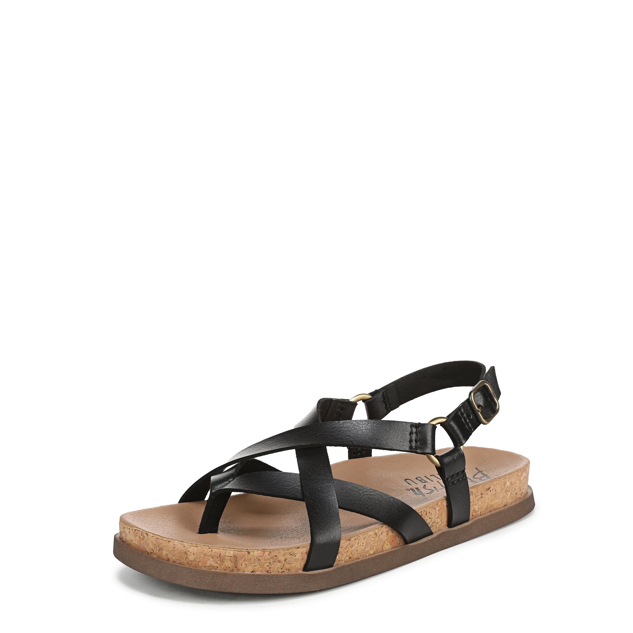 Blowfish Malibu Women's Luster 2 Strappy Sandal in Black | Size: 5