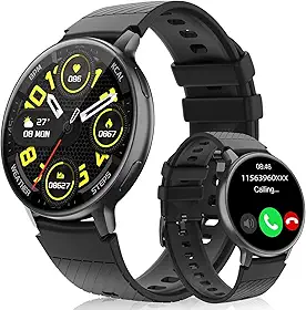 Hrich Smartwatch, Relógio Inteligente para Homens e Mulheres, Pode Receber Chamadas, com Notificação de Mensagem,Relógio Esportivo com 100+modos Esportivos
