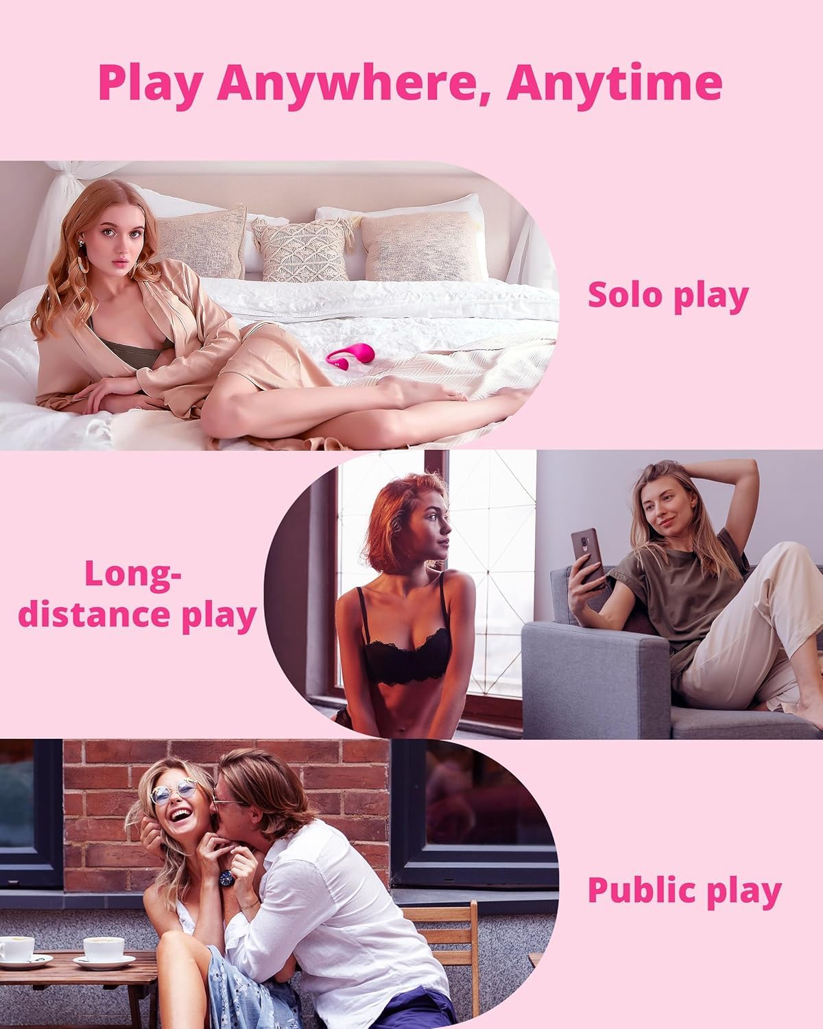 LOVENSE Lush 3 Vibrador Control Remoto App, Estimulador de Punto G Femenino | Huevo Vibradorador Mujer con Mando a Distancia, Patrones de Vibración Personalizados Llimitados, Juguetes Eróticos para Ella