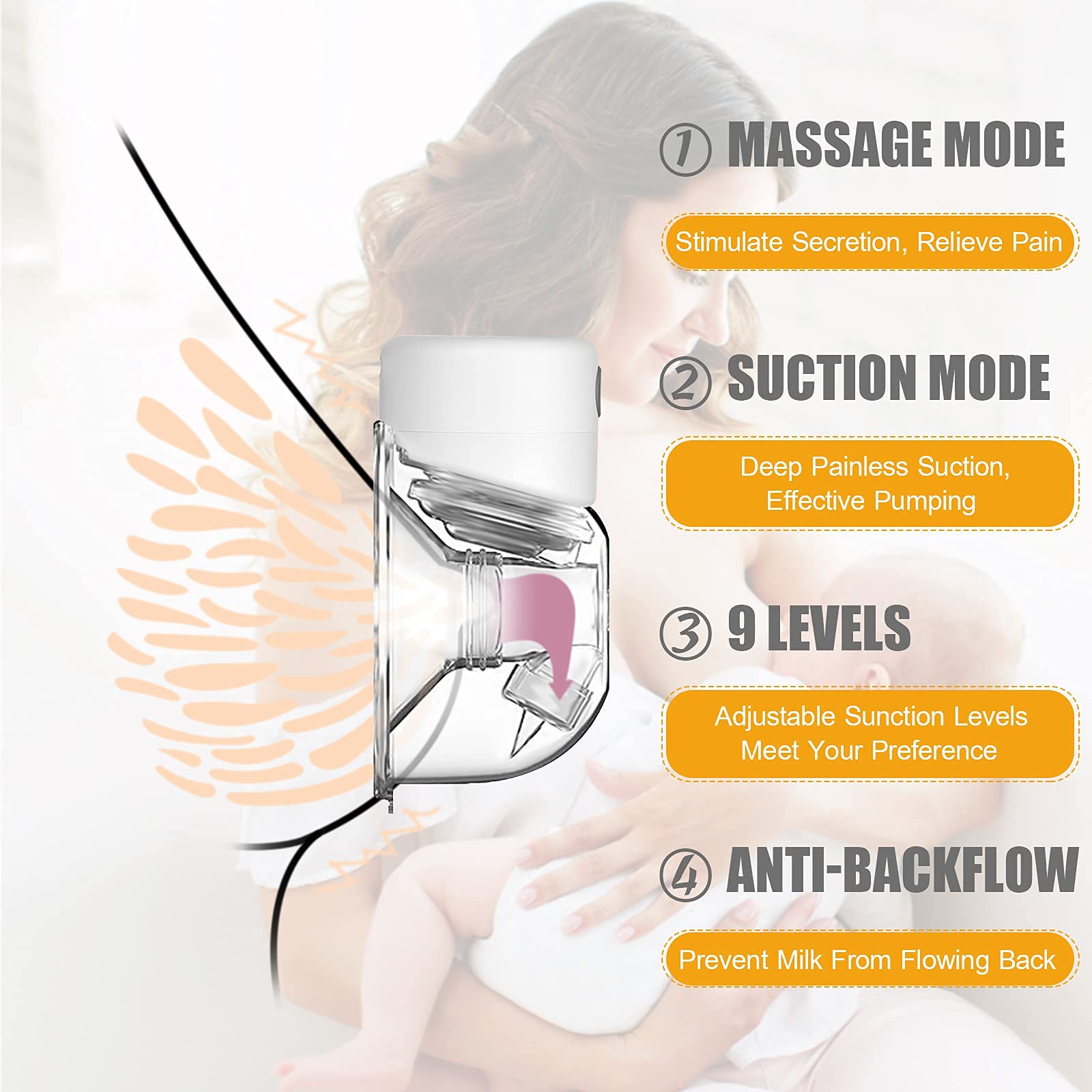 Remiso Electric Wearable Breast Pump Pain Free Hands Free Effective