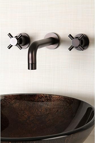 Miniatura 12 de Kingston Brass KS8121DX Concord grifo de baño, alcance de boquilla de 8 pulgadas, cromo pulido Cromo pulido,cepillado níquel,Oil Rubbed Bronze,Latón