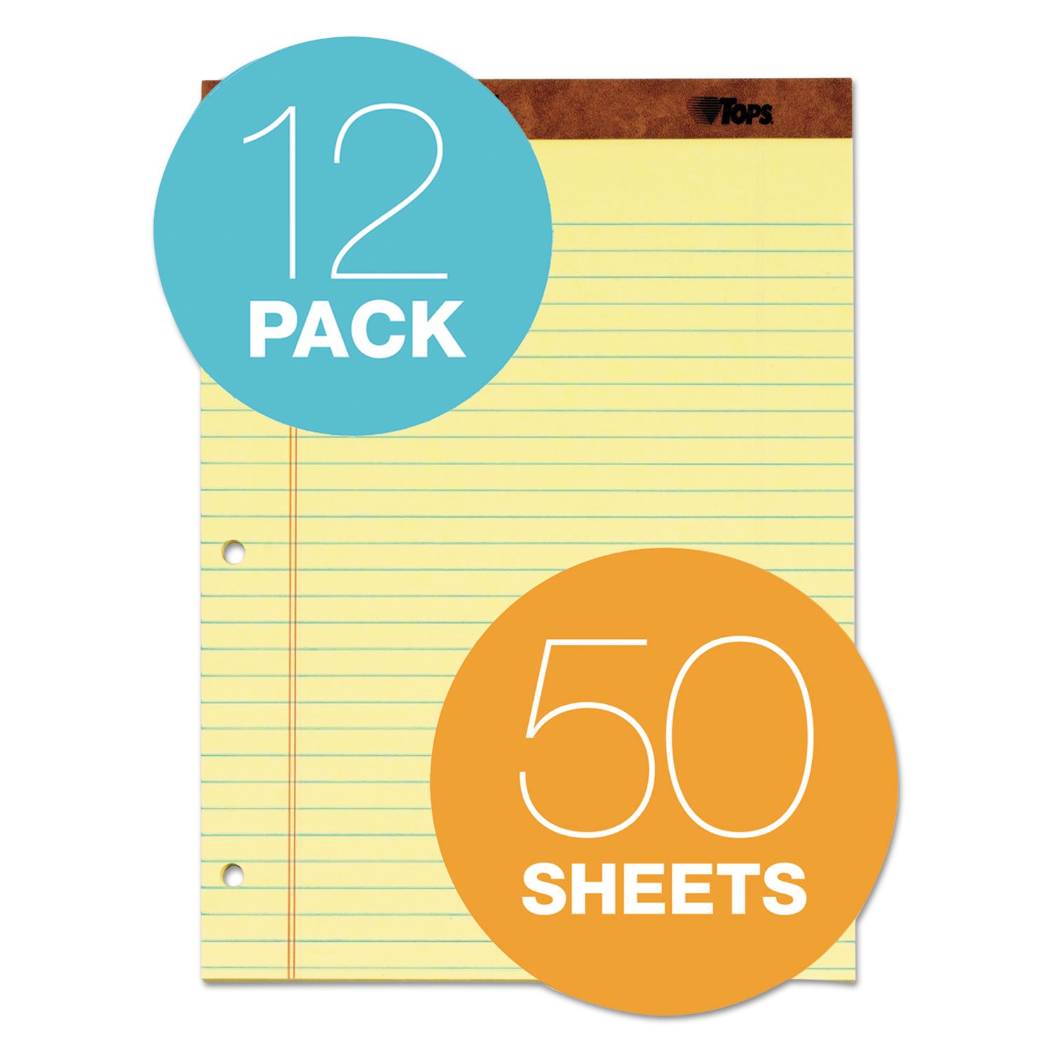 Amazon.co.jp: TOPS 75351 リーガルパッド、サイド3HP、リーガルRld