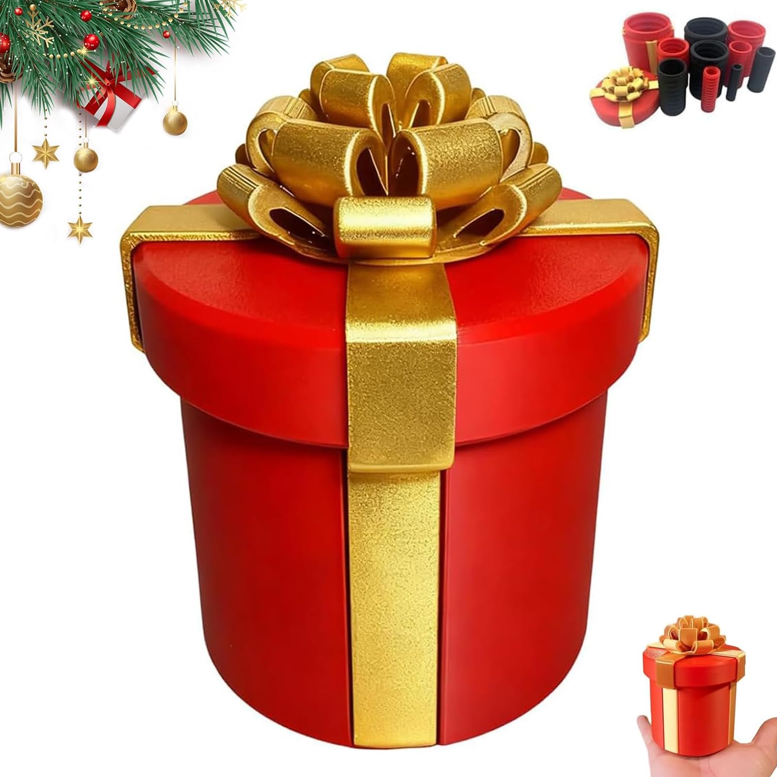 Annoying Nested Screw Gift Box, Annoying Gift Box, Reusable Prank Gifts Boxes for Cash and Small Surprises, Money Puzzle Boxes for Cash Gifts, Perfect Gag Gifts for Birthday, Christmas & Fun Party