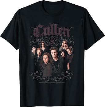 Twilight Cullen Family Portrait Filigree Frame Retro Movie T-Shirt