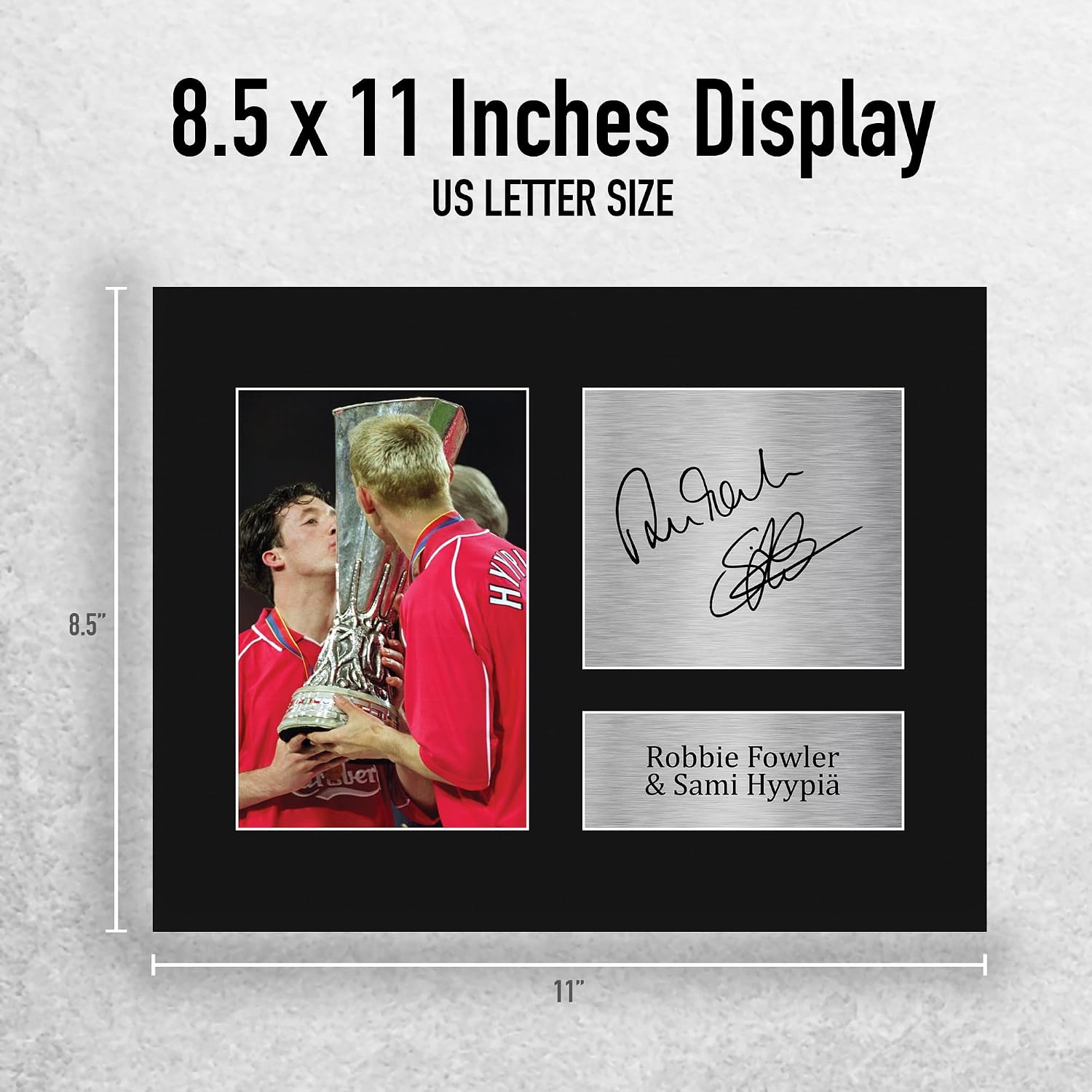 HWC Trading Robbie Fowler Sami Hyypia Liverpool Gifts Printed Signed Autograph Picture for Soccer Fans and Supporters - US Letter (ID-007873)