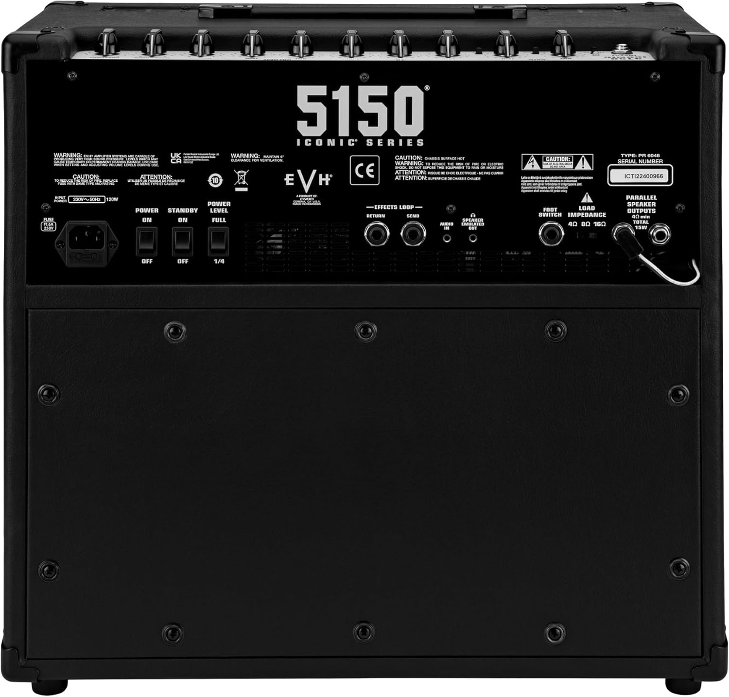 EVH 5150 Iconic Series 15-watt 1 x 10-inch Tube Combo Amp - Black