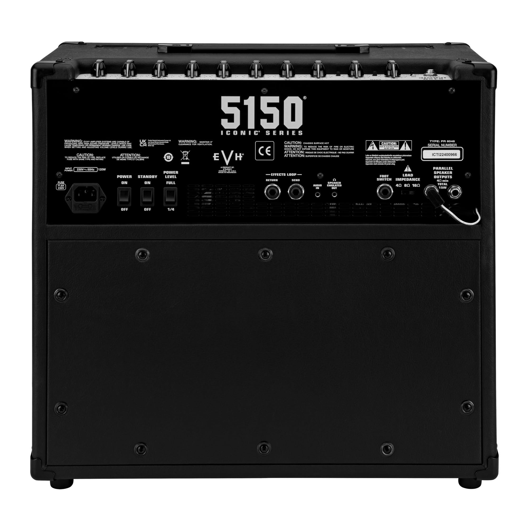 EVH 5150 Iconic Series 15-watt 1 x 10-inch Tube Combo Amp - Black