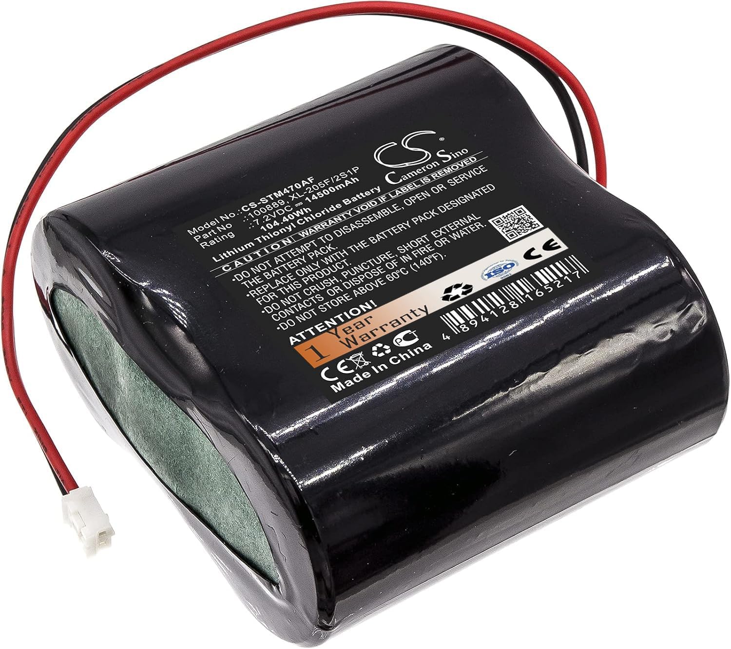 14500mAh XL-205F/2S1P 100889 Battery Replacement for Seametrics AG2000 Flowmeter iMag4700 Flowmeter (7.2V)
