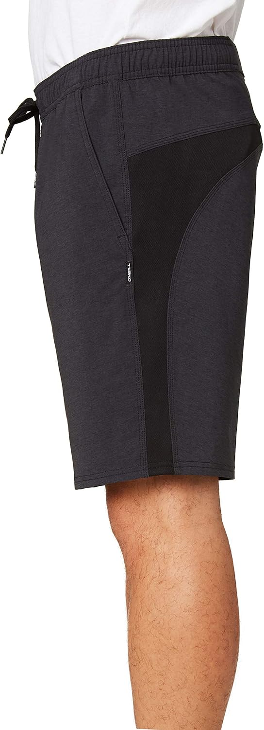 Mens Interval Hybrid Shorts, Black, XL