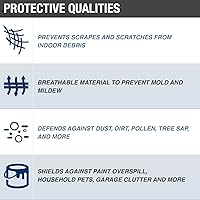 Vista 2 de Budge - Cubierta de motocicleta remolcable, poliéster, longitud altura, Negro