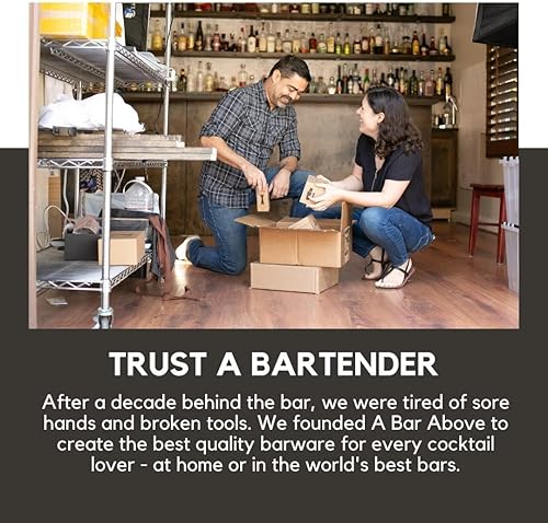 Miniatura 9 de A Bar Above Colador de malla cónica de cobre antiguo, tamiz de cóctel fino para camareros y chefs, doble colador de acero inoxidable 304 para té,