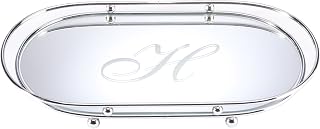 Fox Valley Traders Personalized Mirror Glass Vanity Tray â€“ 15â€ Long x 8.5â€ Wide x 1.5â€ High