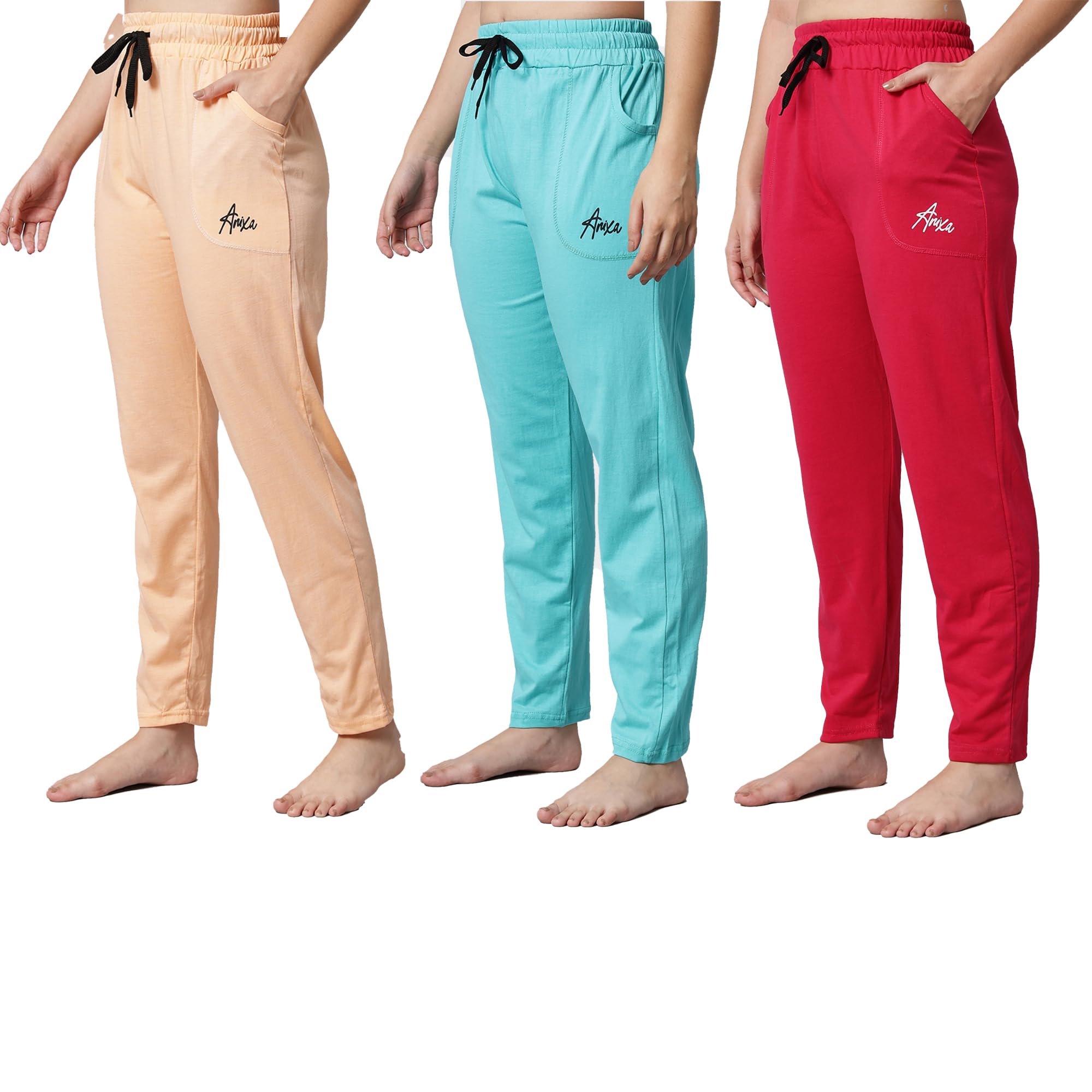 Women's Cotton Pyjama | Night Lounge Pants for Ladies Pack of 3-image-35