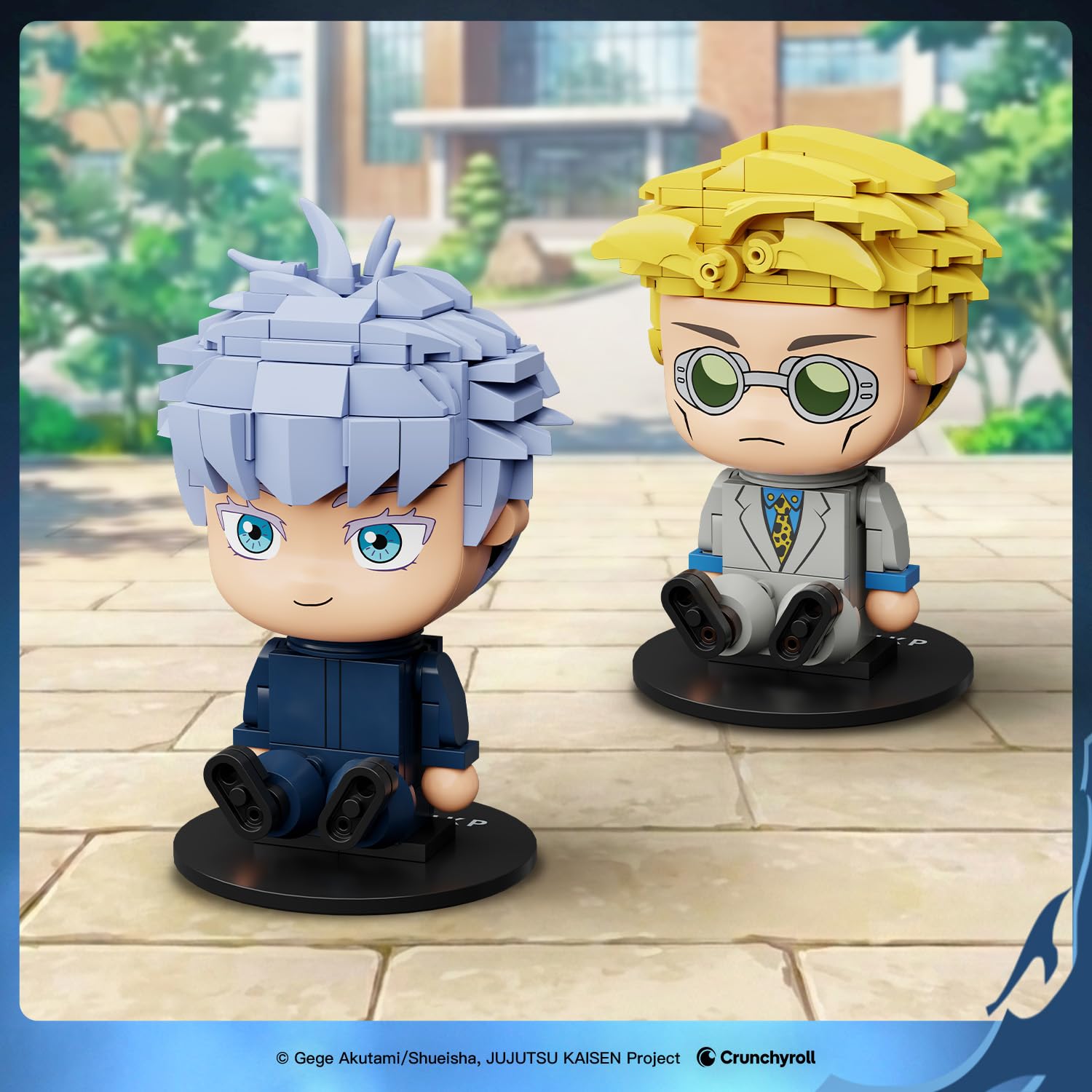 puremind JJK Chibi-Sammelset, Jujutsu Kaisen Mini-Figuren, 6er-Set | Offiziell lizenziert, bewegliche arme, chibi-look, keine doppelten motive, zum bauen, für regal, vitrine, sammlung und deko