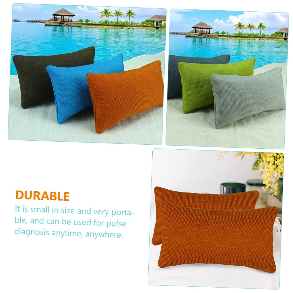 PRETYZOOM 2Pcs Professional Pulse Pads Comfortable Hand Pillows for Clinics Hospitals Washable Wrist Support for Chinese Medicine Diagnosis Random Color