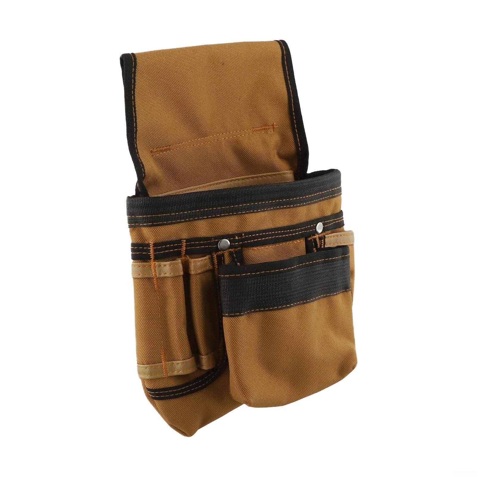 Tirantes de cinturón de herramientas resistentes con bolsas, chaleco ajustable de tela Oxford 1200D para electricistas y trabajadores de la construcción, negro (D)