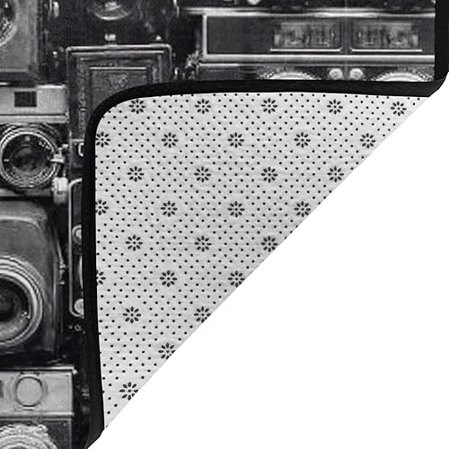 Miniatura 6 de Alfombra antideslizante para el suelo, alfombras retro y geniales para cámara para sala de estar, alfombra vintage para sala de estar, alfombra