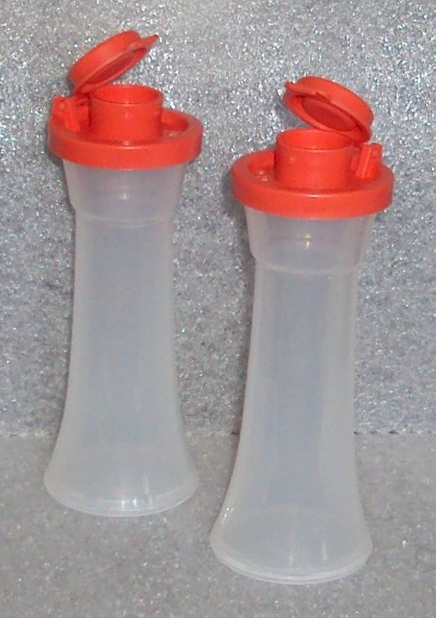 Tupperware Small Hourglass Salt & Pepper Shakers Amazon.co.uk Home