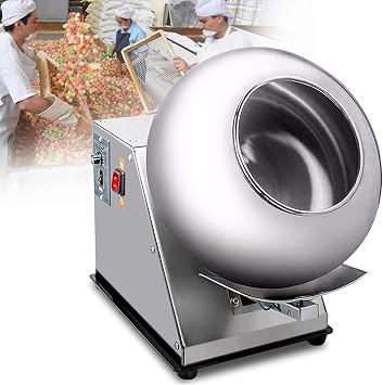 Electric Automatic Mini Chocolate and Sugar Coating Machine for Commercial Candy, Nuts, and Peanuts