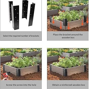 Amazon.co.jp: Generic ガーデンベッドブラケット、メタル