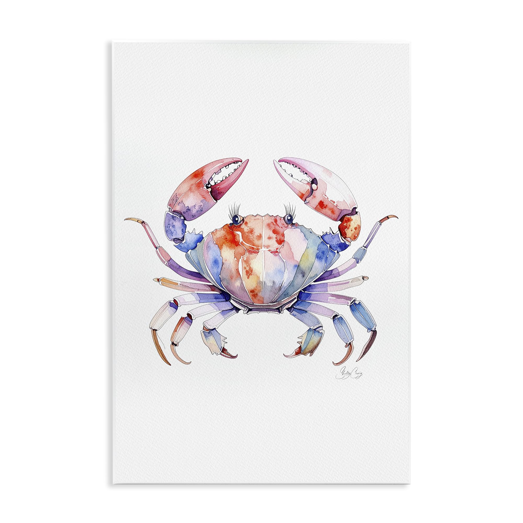 Stupell Industries Unframed 'Tide Dancer Crab'| Wall Plaque Art