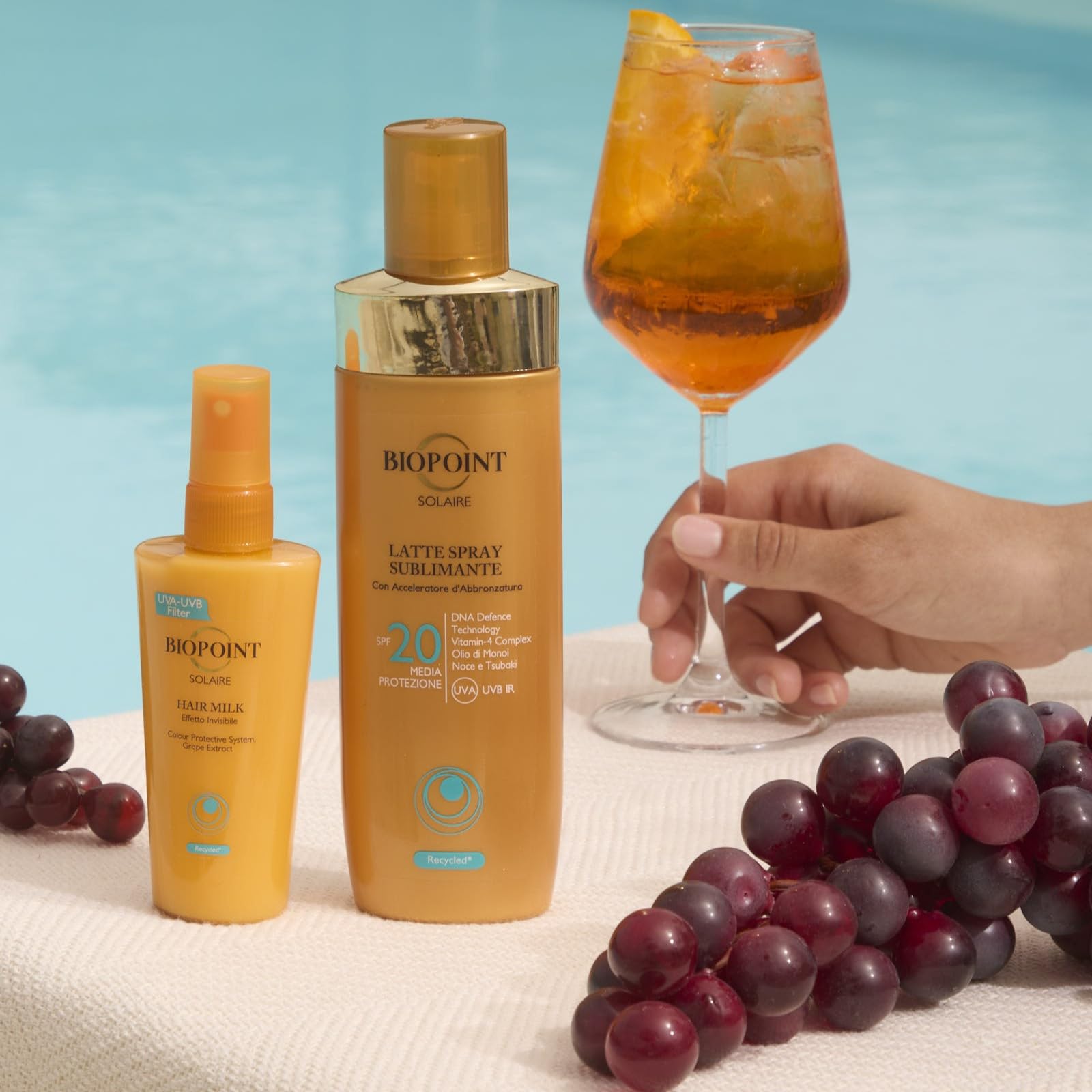 Biopoint Solaire - Hair Milk, Spray Protezione Solare per Capelli, Azione Idratante e Nutriente, Texture Invisibile, Dona Protezione e Luminosità, 100 ml