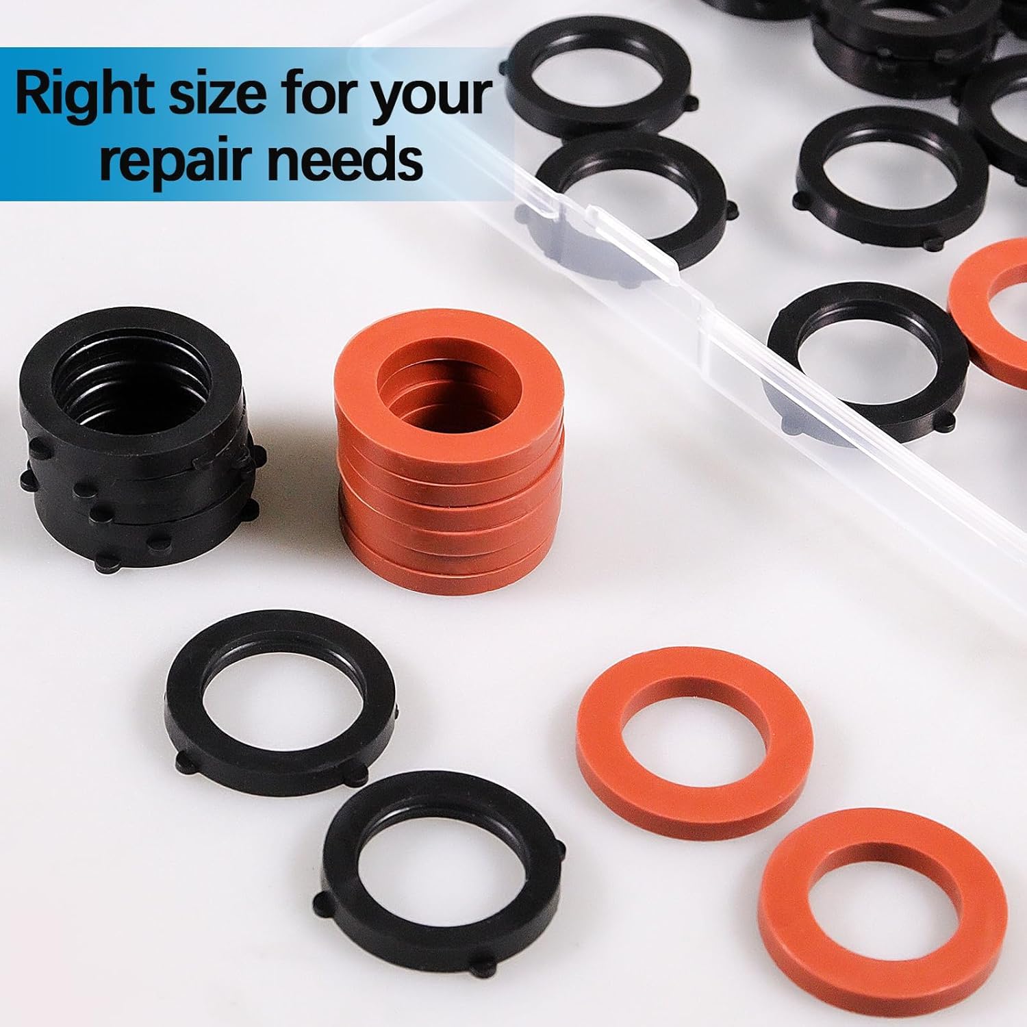 ZDBB 80 Pcs Garden Hose Gasket Rubber Seal - Image 3