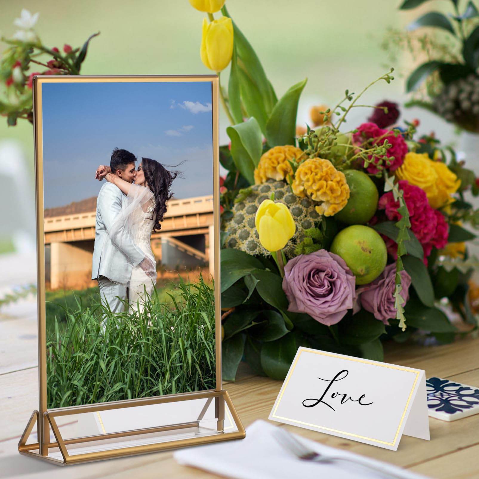 Luxshiny 6stücke Displayständer Transparente Menü Und Dokumentenhalter Hochwertiger Klarer Aufsteller Für Hochzeit Restaurant Büro Einfach Zu Montieren Und Langlebig