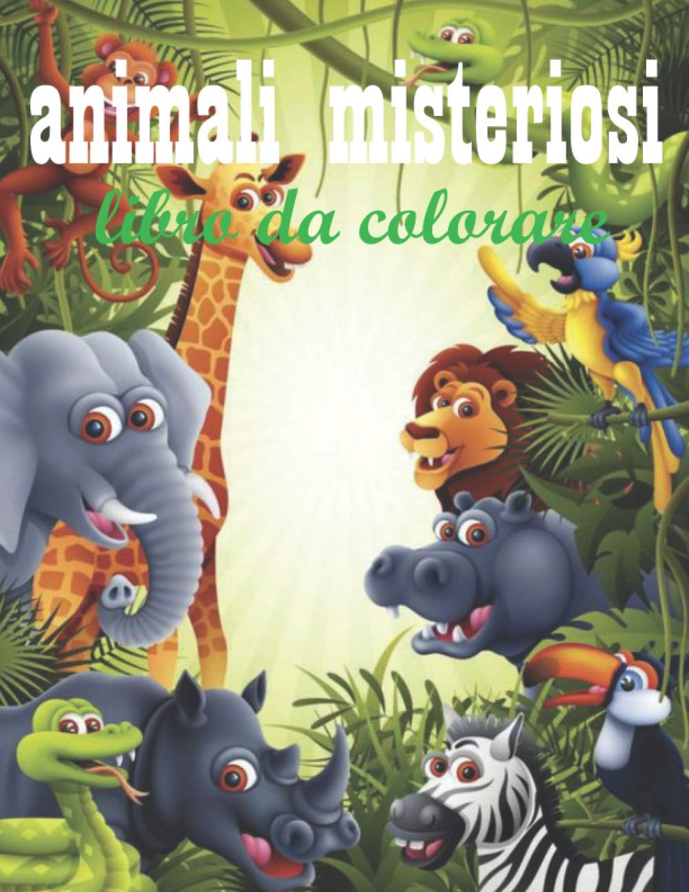 Buy animali misteriosi libro da colorare: Libro da colorare con 50 ...