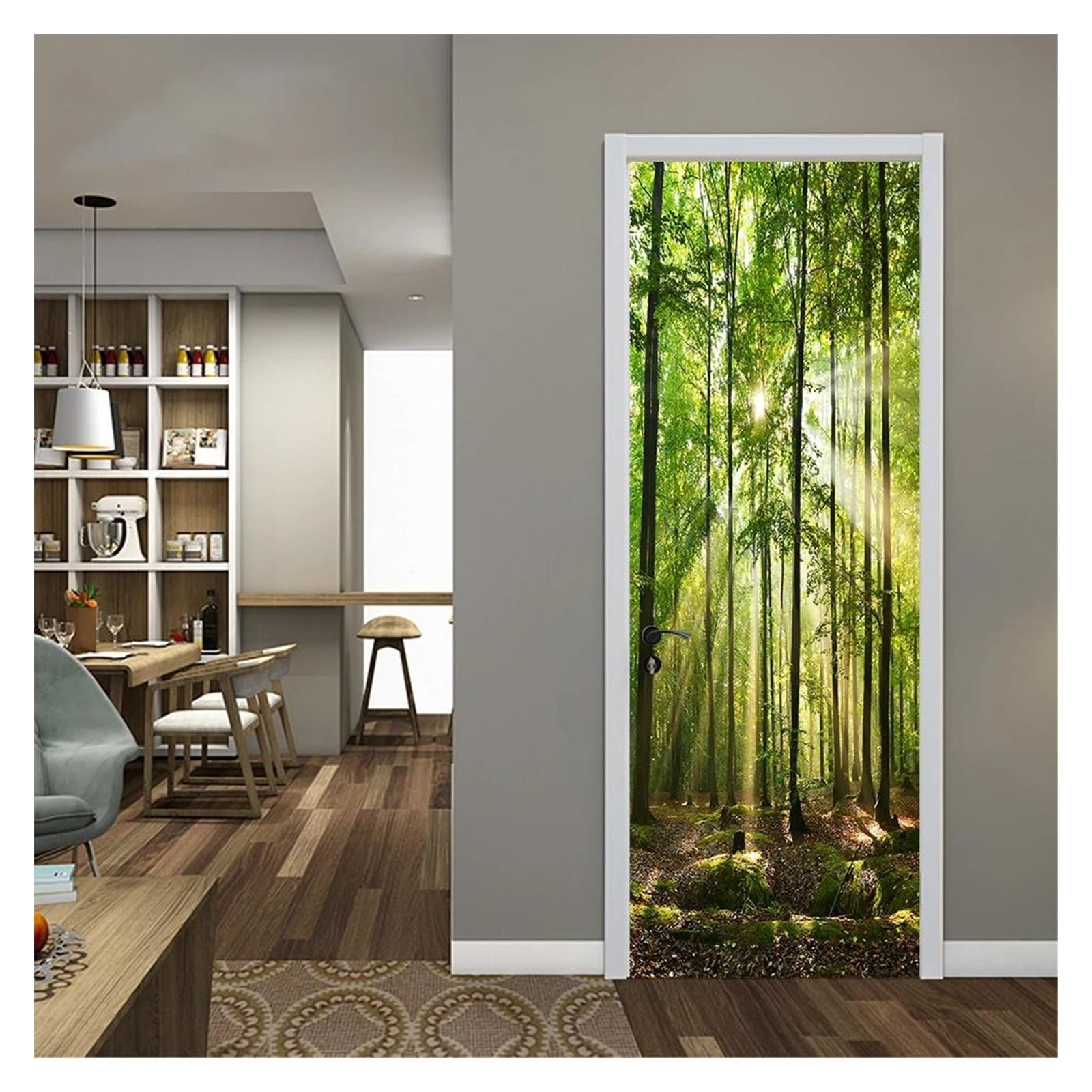 Stickers muraux forêt pour créer une ambiance zen dans votre salle de bain