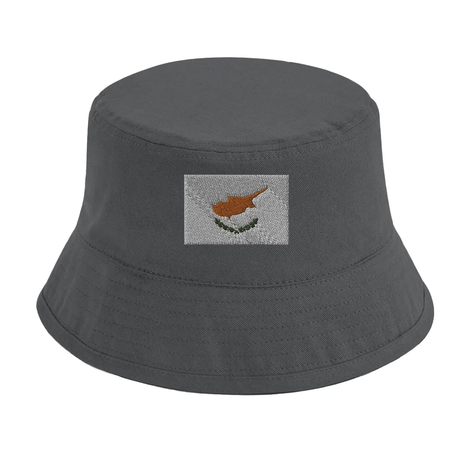 Bob Drapeau de Chypre chapeau de soleil mixte en coton imprimé