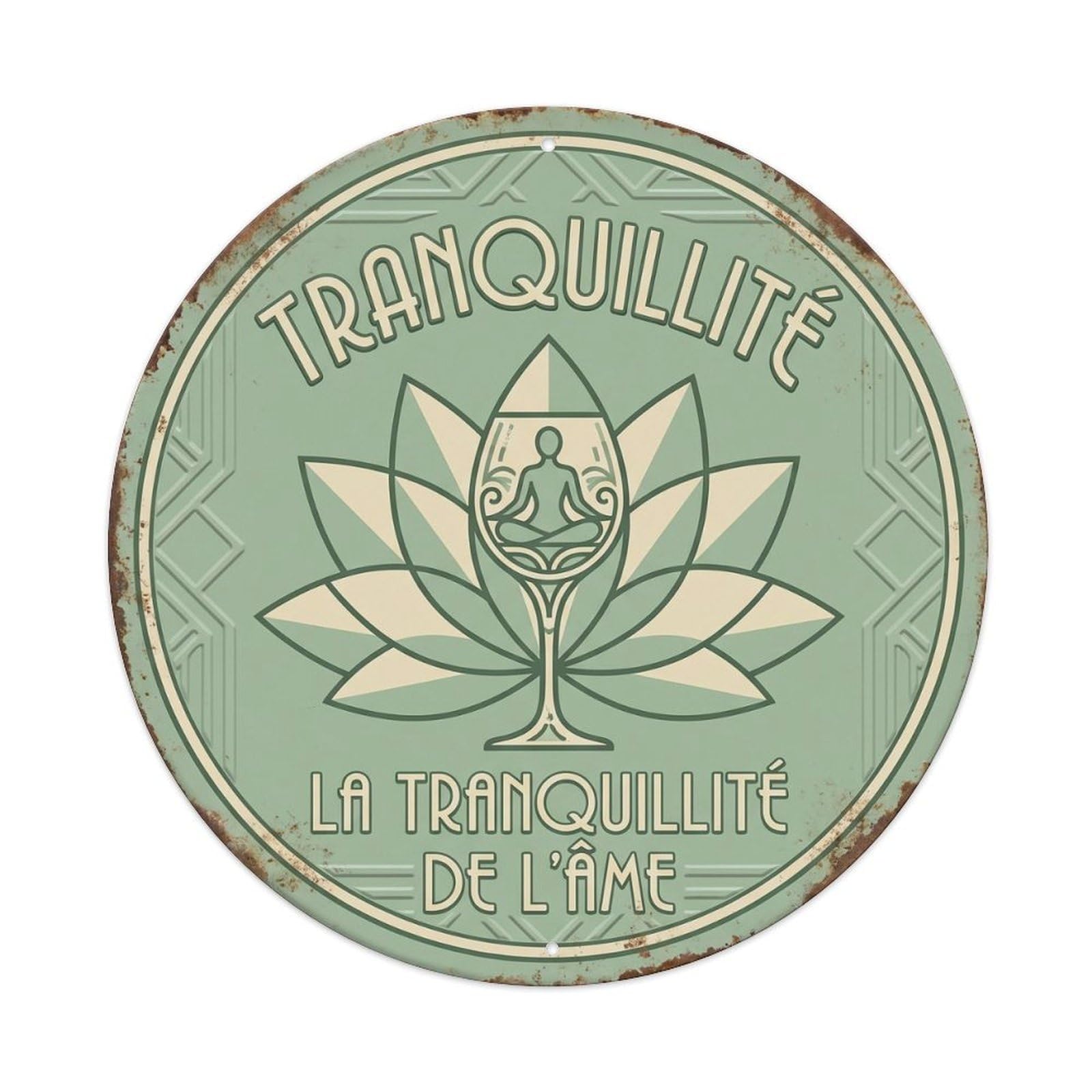 Tranquility Humorous Tavern Tranquility Metal Tin Sign