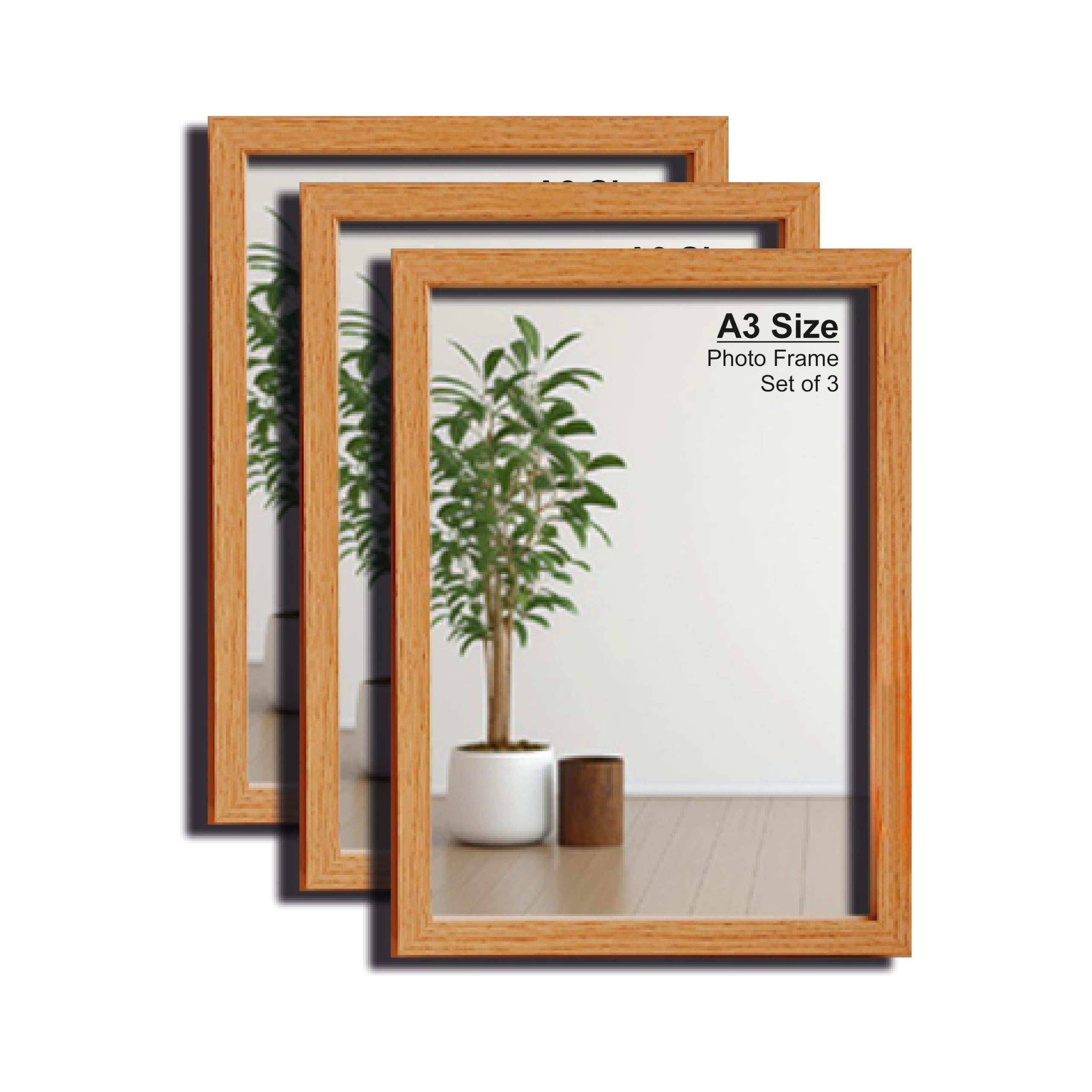 Artezo A3 Size Photo Frame Set of 3 | 12 x 18 Inch Photo Frames for Wall Display | Premium Photo Frames for Artwork, Paintings, Posters, Certificates & Photos | Home & Office Wall Decor-image-38