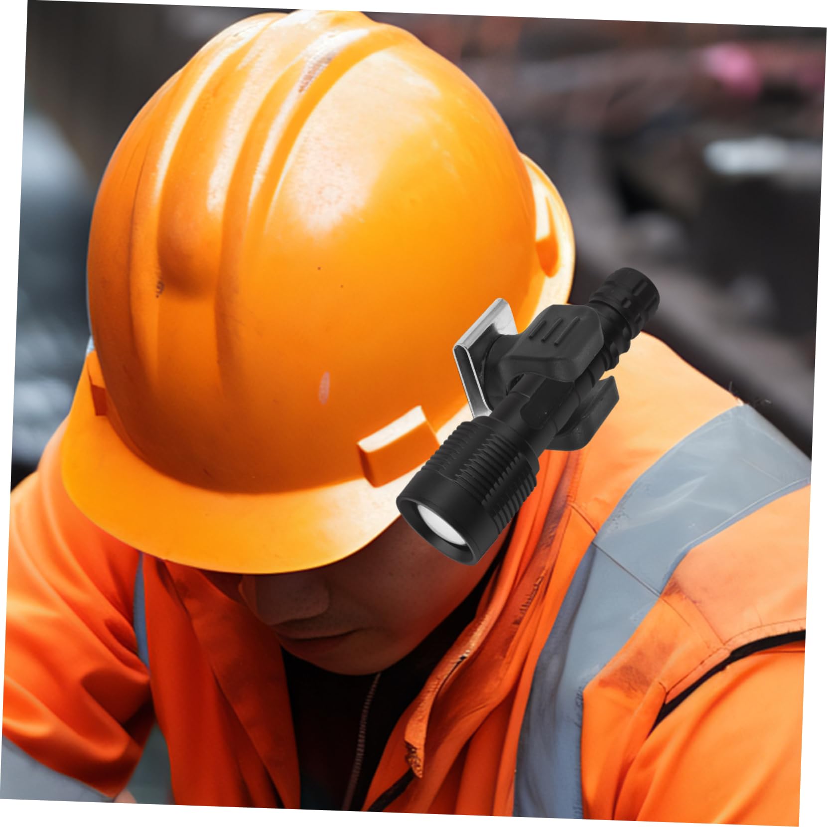 Supporto Clip Torcia Elettrica Casco Sicurezza 20-27 Mm, Accessorio Elmetti Fissaggio Sicuro