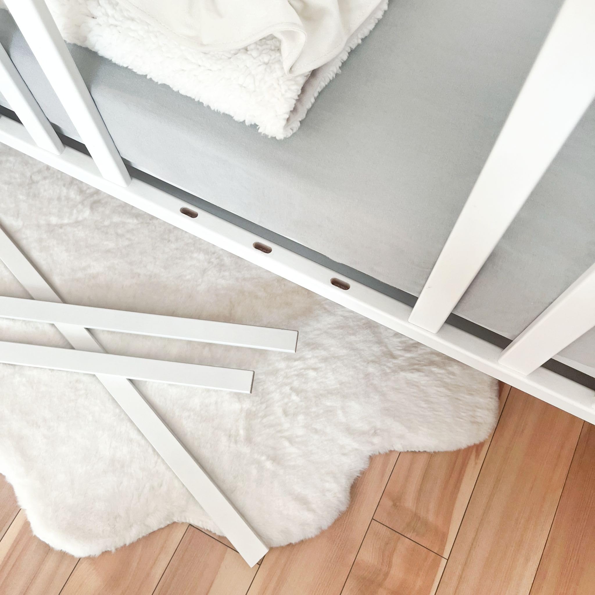 Lettino Bambino 120x60 Cm In Legno Di Faggio - Bianco Con Cassetto E Altezza Regolabile - Foto 3