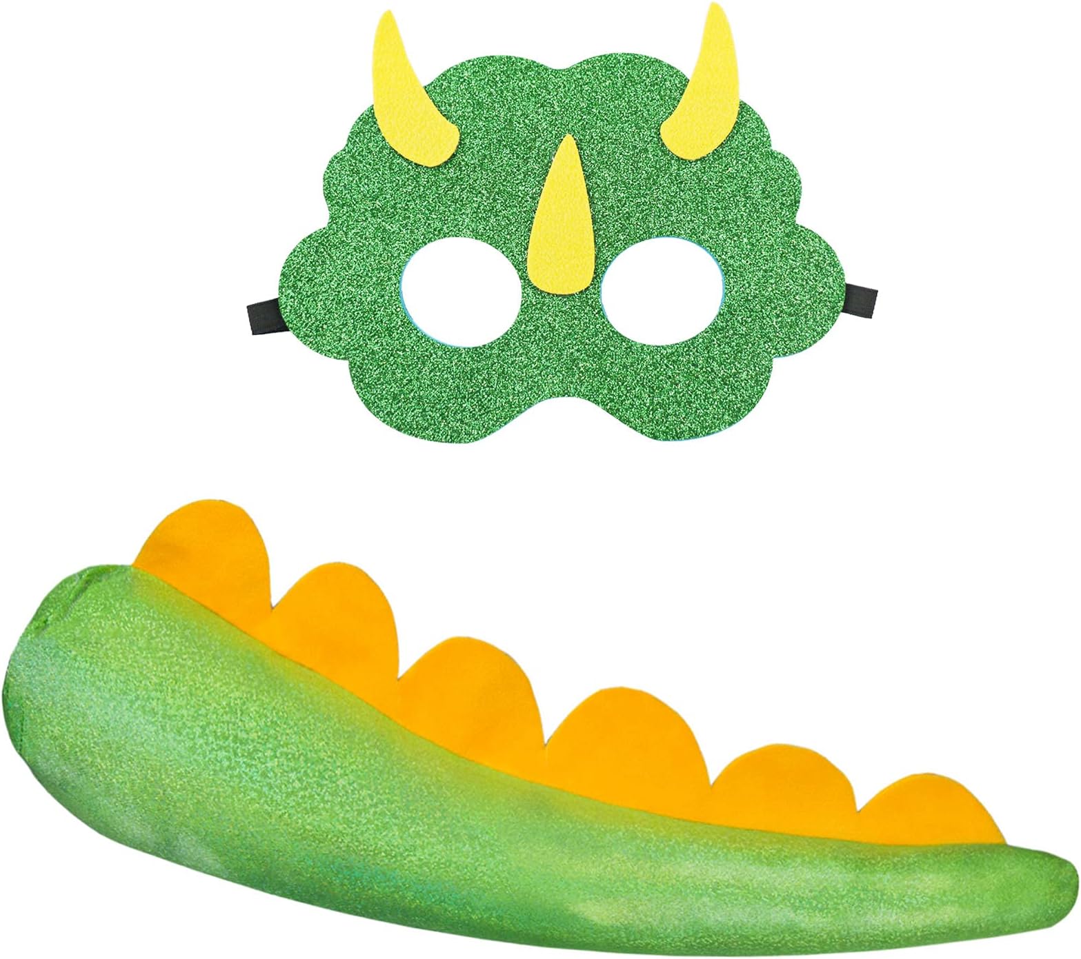 Dragon Costume Dinosaur-Tail for Kids Triceratops Mask Toddler Dino Dress-Up Christmas Birthday Gifts Boys Girls 3+