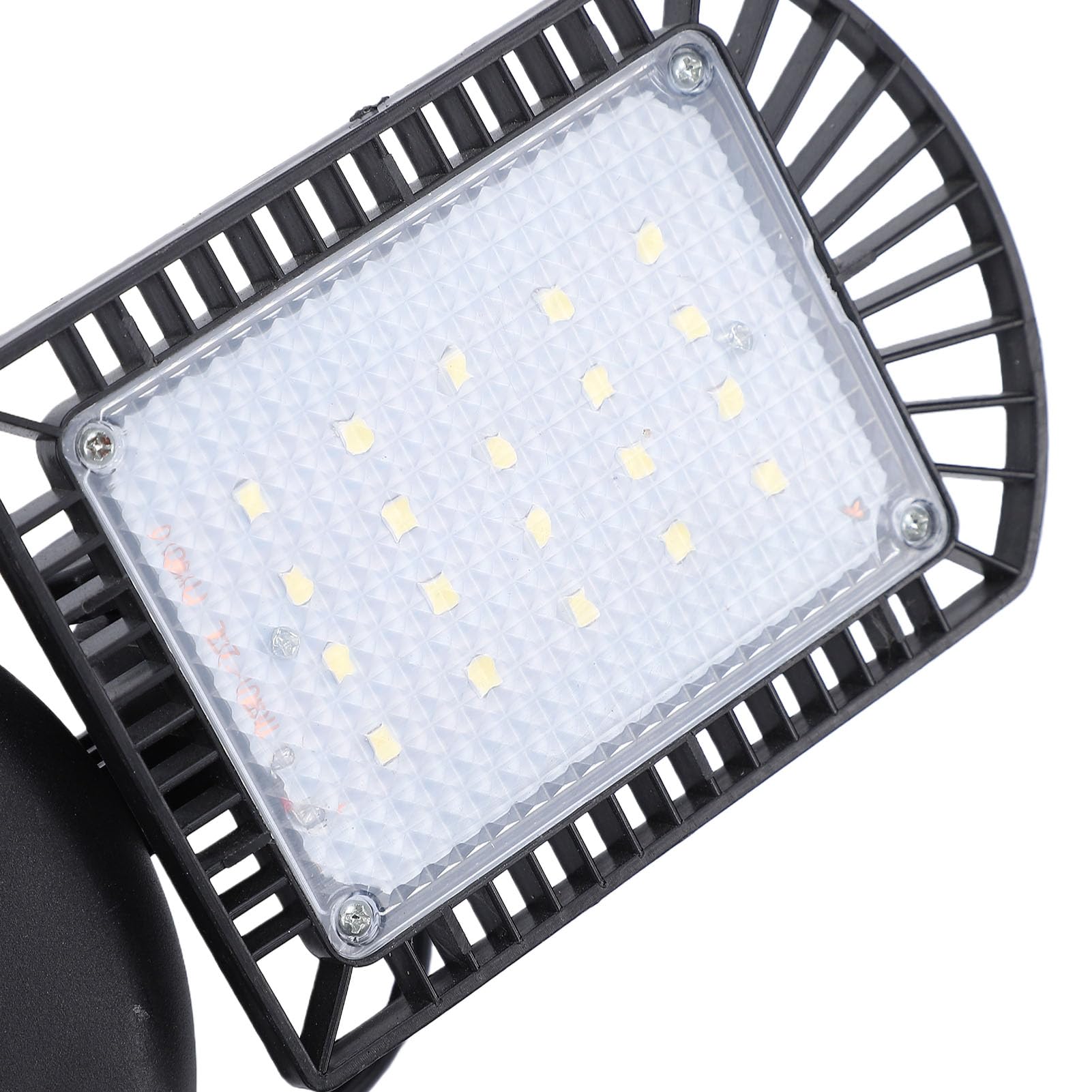 Fafeicy Luce Solare da Soffitto, 800 Flussi Luminosi con Telecomando, Pannelli Regolabili, Plafoniera LED per Garage, Batteria a Lunga Durata, per Fienile e Patio