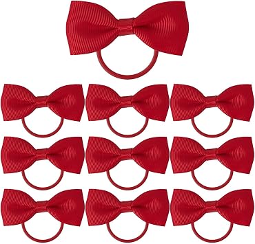 10 Pcs Red Hair Bows,Red Bows For Hair,School hair Accessories redClips