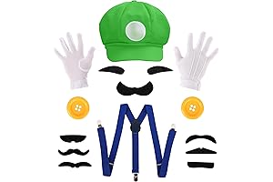 Luigi Adult Costume Dress-up Kit