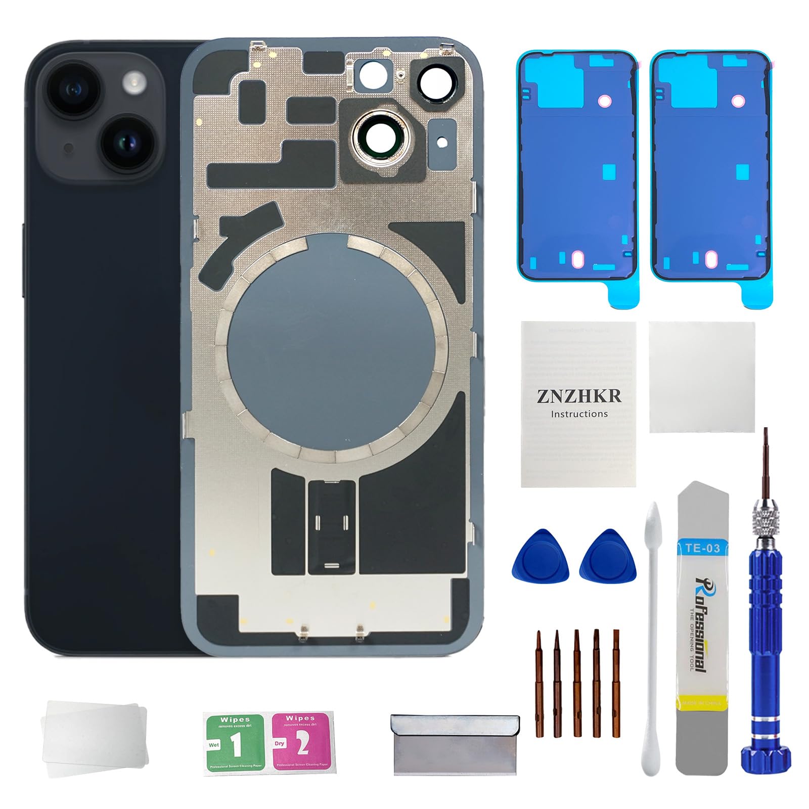 Amazon.com: ZNZHKR 14 Back Glass Replacement with Metal Camera