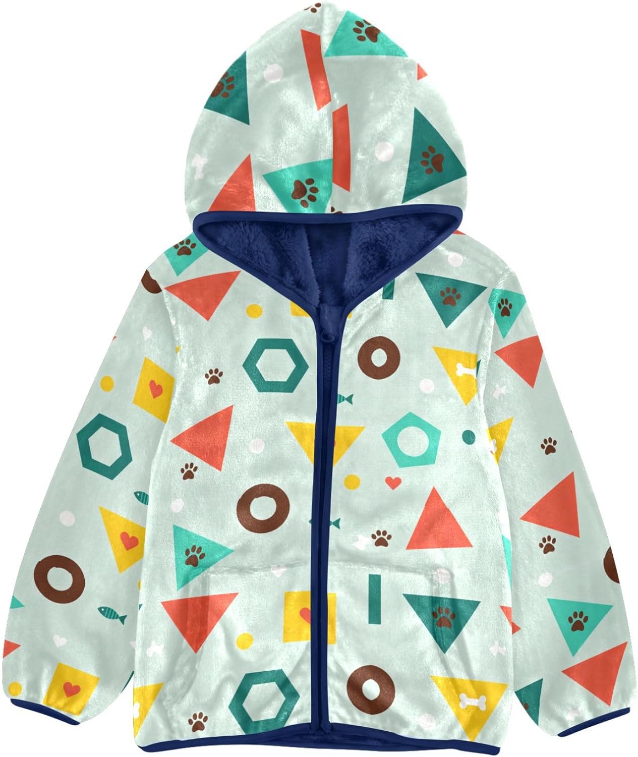 Symmetrical Pet Fleece Jacket Toddler Boy Outerwear Jackets Baby Boys Clothes 3T