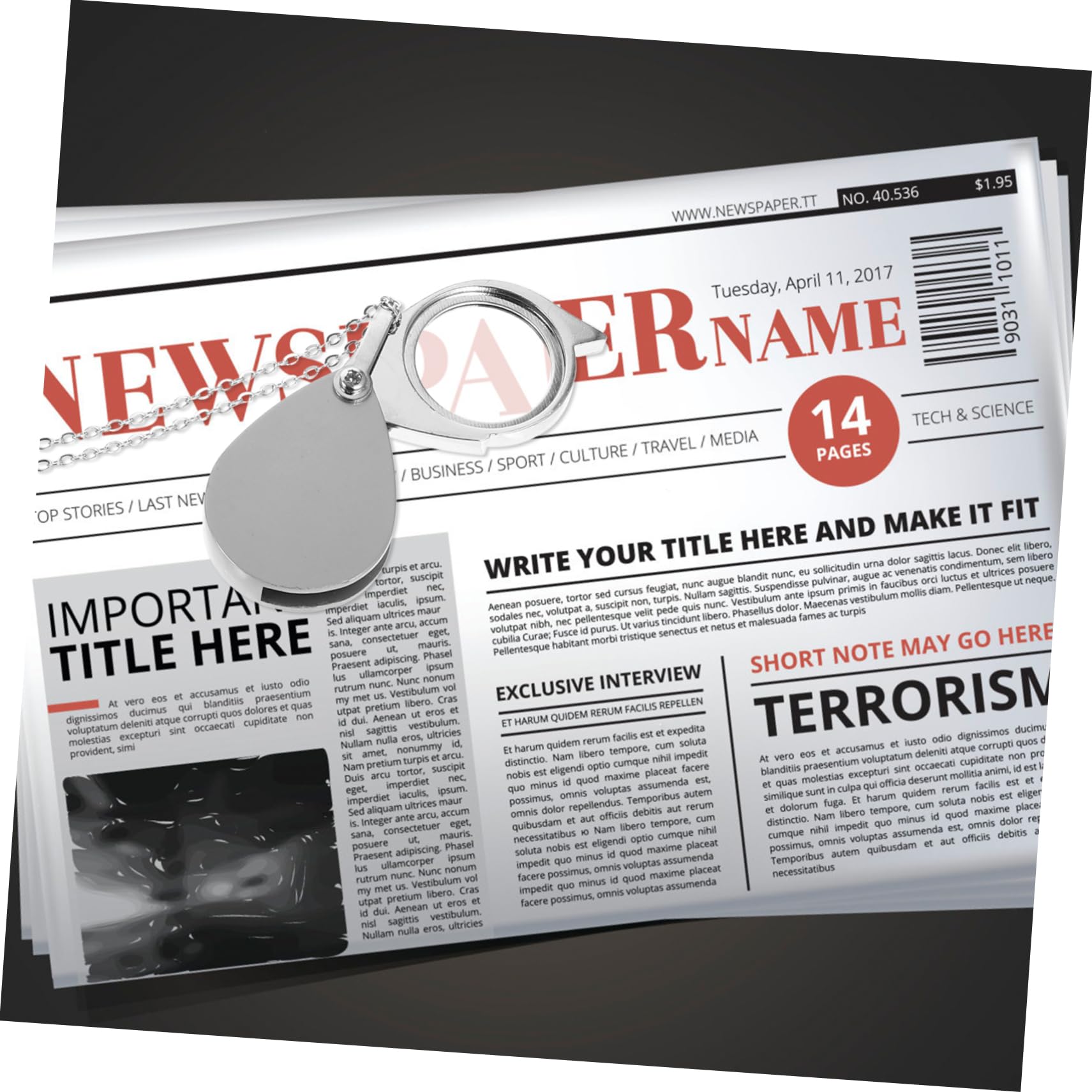 Ipetboom Reading Magnifier Necklace 10x Magnification Loupe Charm for Jewelry Making Fashion Accessory