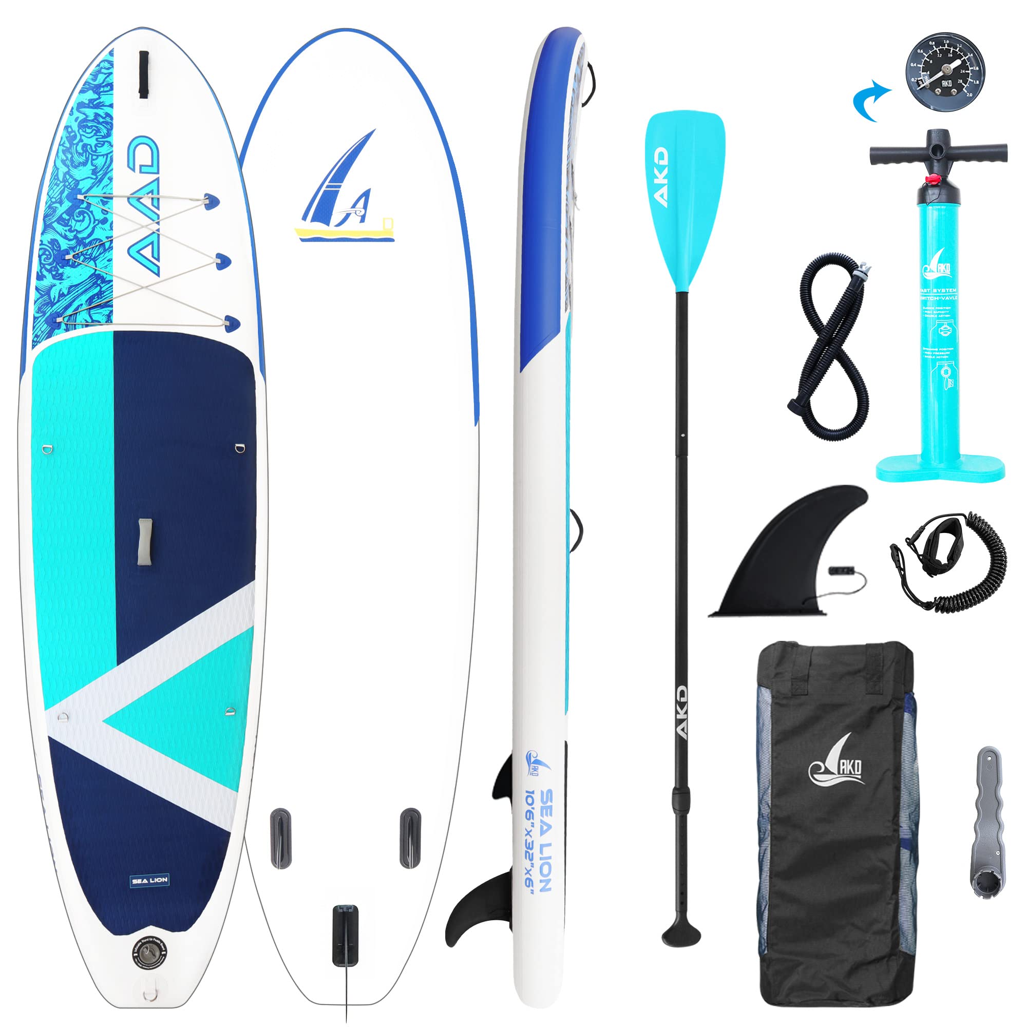 Buy AKD Inflatable Paddle Board for Adults Sealion 10'6×33", 330lbs