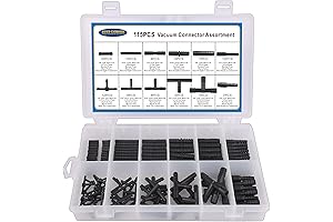 Vacuum Connector Assortment: Durable and Heat-Resistant Nylon Connectors for Automotive Vacuum Tubing