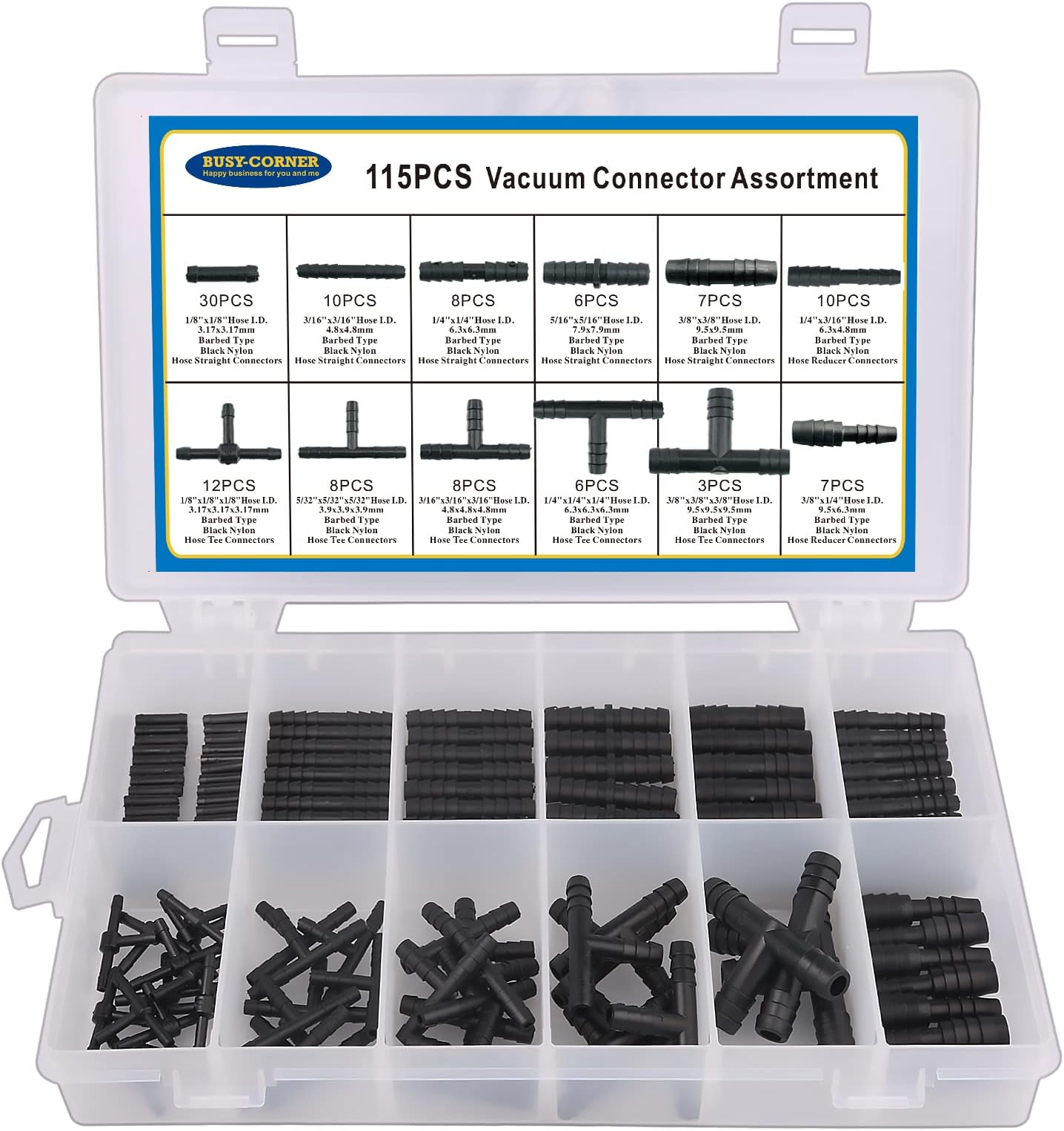 Dorman 47308 Hard Vacuum Tubing Connector Assortment